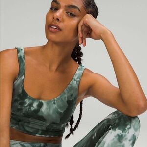 Lululemon align diamond dye starlight spruce reversible Green Tie Dye Sports Bra